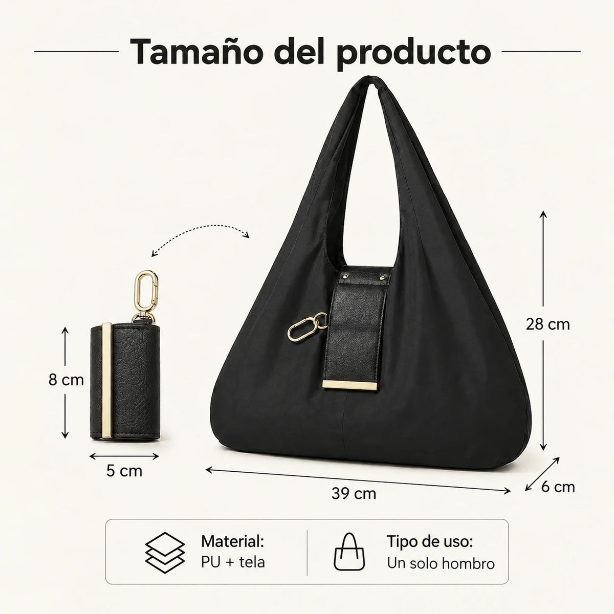 Bolso Hobo Multifuncional – Elegancia y Comodidad