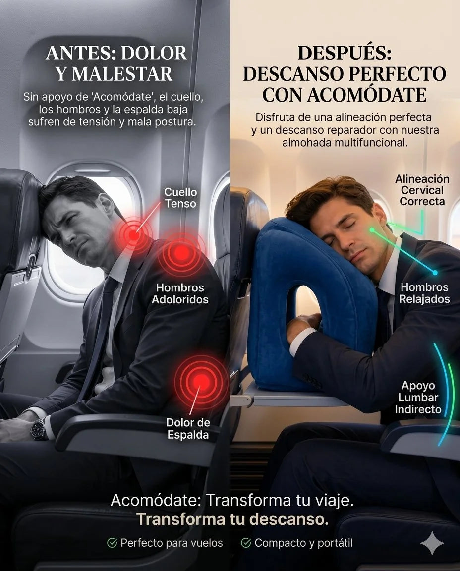 Almohada Inflable Travel Pro