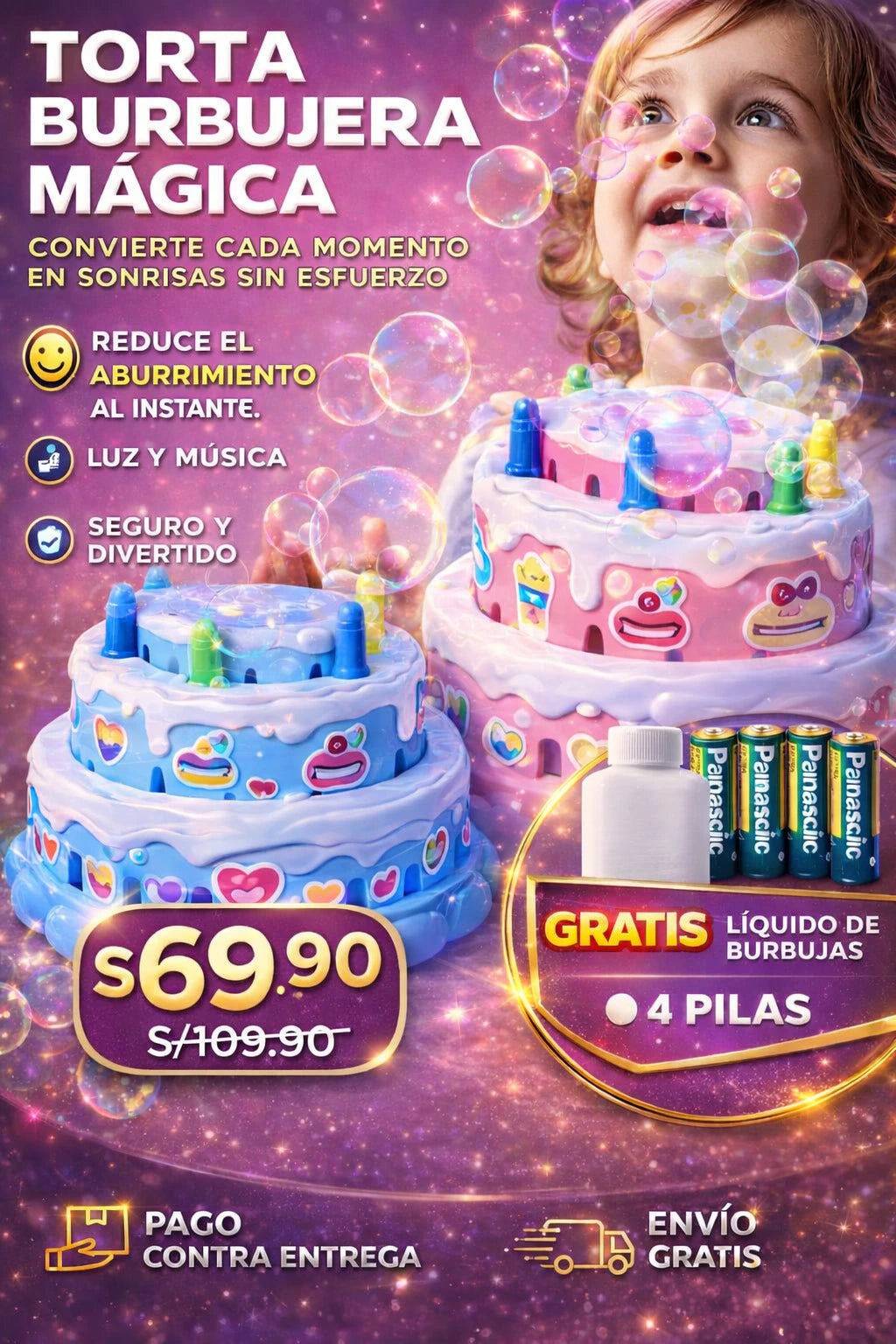 Torta Burbujera Mágica Premium