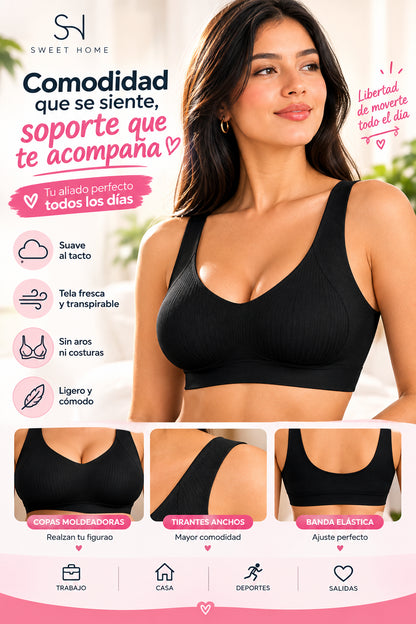 BRASIER MOLDEADOR SIN AROS — COMODIDAD Y SOPORTE TODO EL DÍA