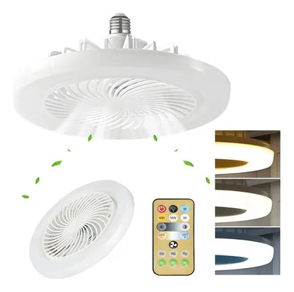 Foco Ventilador de Techo 2 en 1 - iluminación y Frescura Inteligente