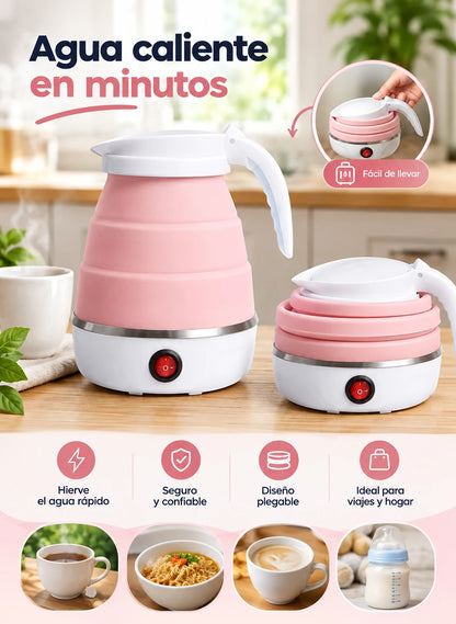 KettleFlex™ | Hervidor Eléctrico Plegable y Portátil
