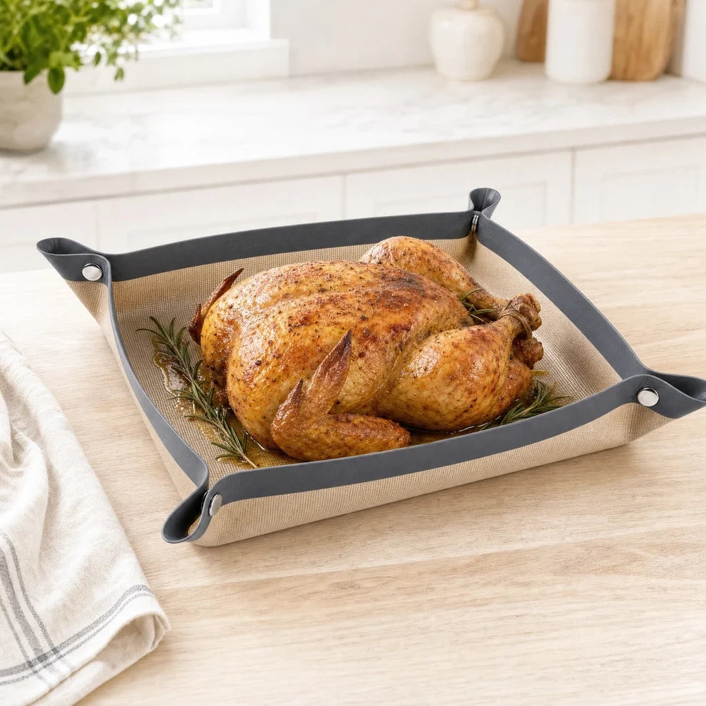 Bandeja Flexible para Horno con Esquinas Ajustables