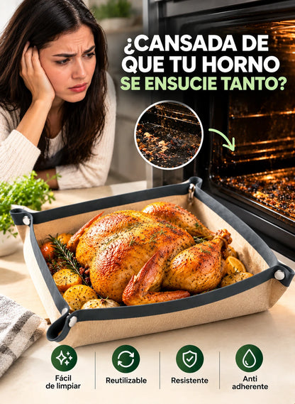 Bandeja Flexible para Horno con Esquinas Ajustables