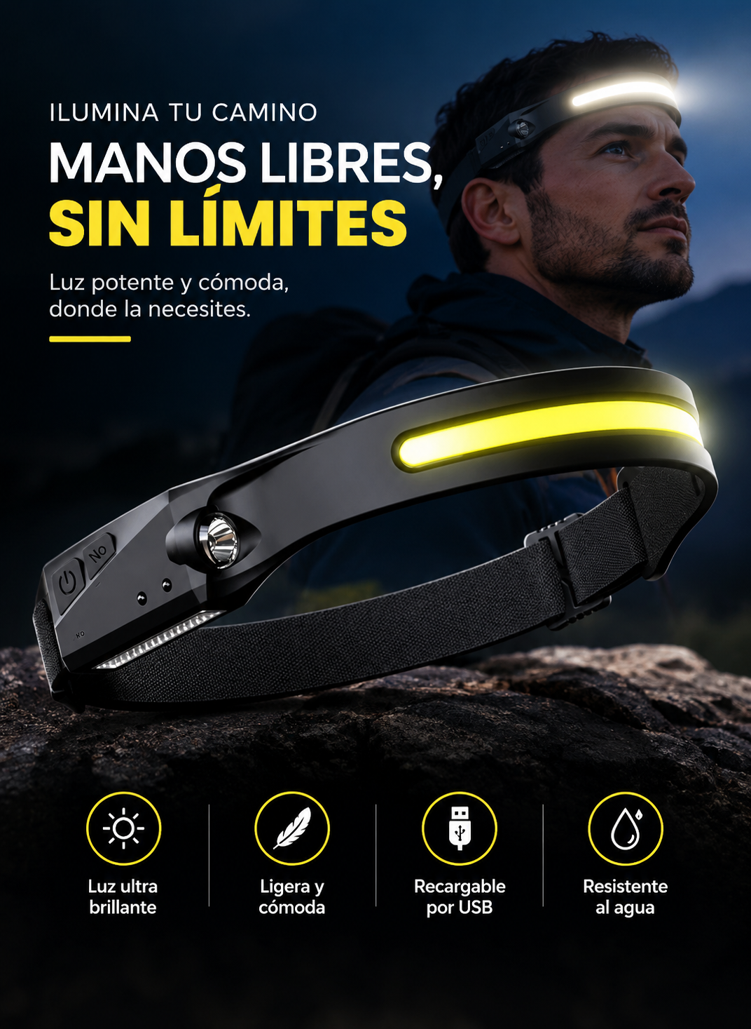 Linterna frontal LED FireFly™ 2.0
