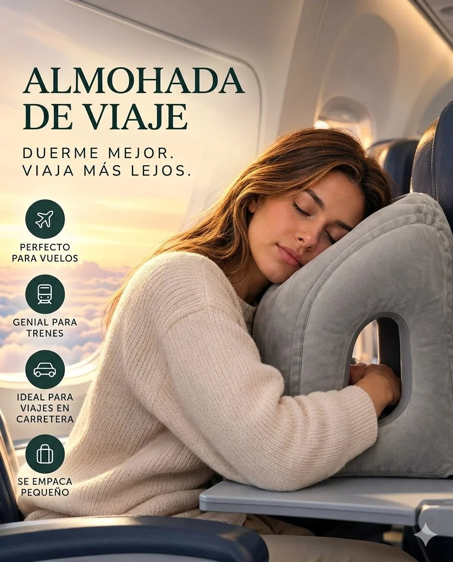 Almohada Inflable Travel Pro