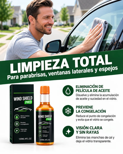 Limpiador de Parabrisas WIND SHIELD PRO | Claridad y Limpieza Profesional