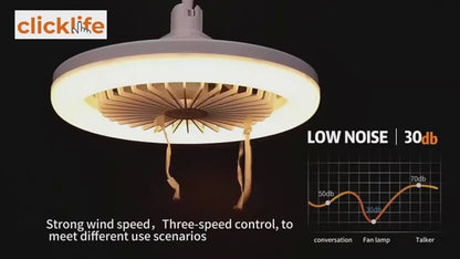 Foco Ventilador de Techo 2 en 1 – Iluminación y Frescura Inteligente